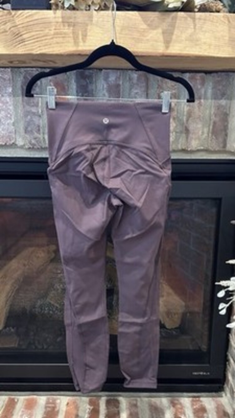 Lululemon Train Time Leggings Purple Vintage Grape Size 4